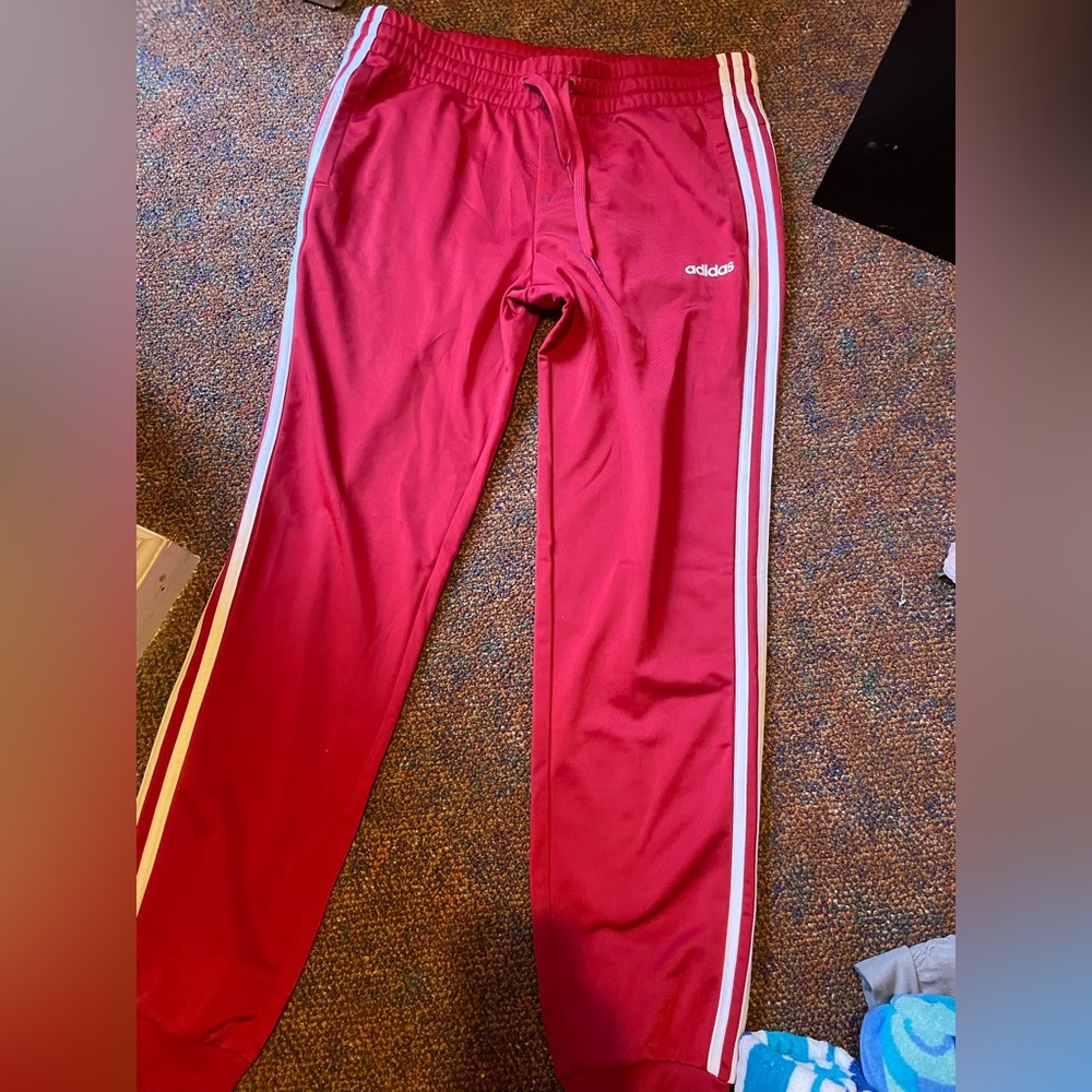 Mens striped adidas joggers